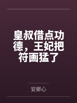 皇叔借点功德，王妃把符画猛了封面